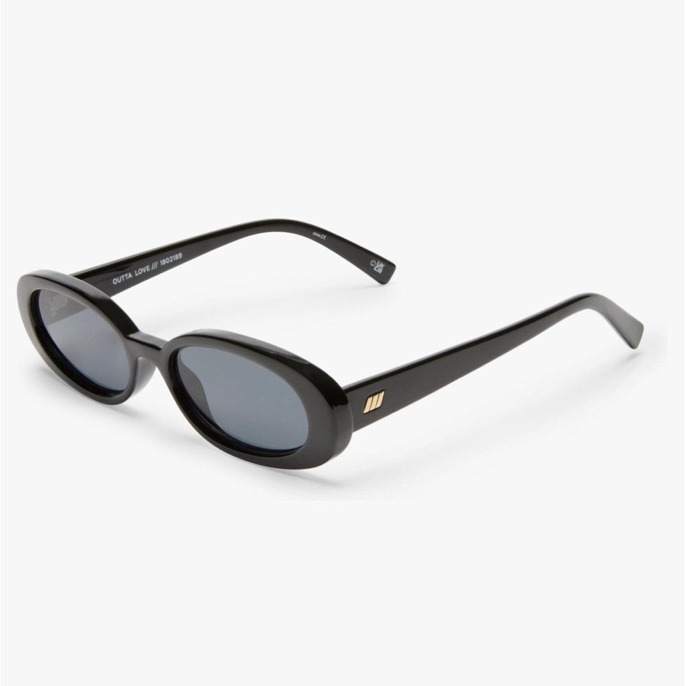 Black Oval Sunglasses Le Specs